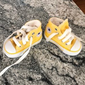 Toddler Yellow Converse sneakers! Never worn!